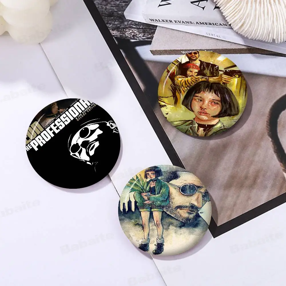 

Leon the professional Customizable Soft Button Pin For Women Creative Jewelry Funny Badge Cartoon Lover Hat
