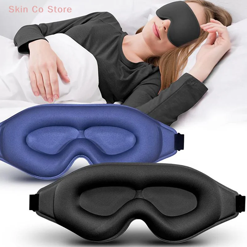[CO]3D Sleep Mask Sleeping Eye Mask For Women Men Contoured Cup Night Blindfold Luxury Light Blocking Eye Cover Molded Eye Shade