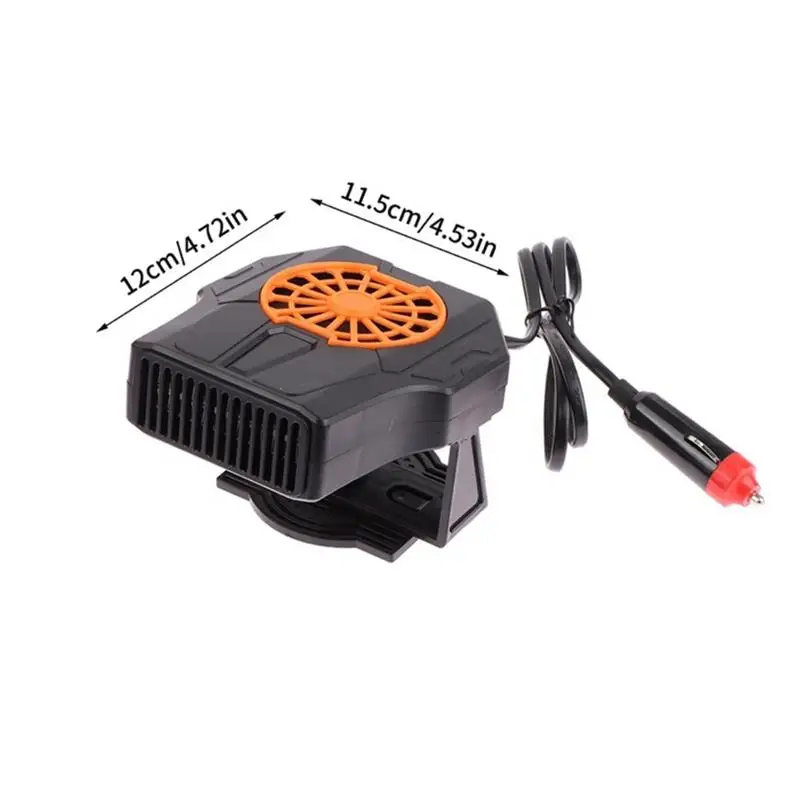 Portable Car Heater Windshield Defroster Defogger Rotating Portable Compact 2-in-1 Fast Heating And Cooling Modes Defogger