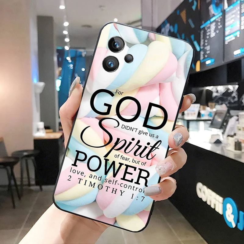 حافظة آية الكتاب المقدس المسيحية لهاتف OPPO Realme 10 Pro Plus GT 2 Pro X2 Pro XT C25S 8 7 6 Pro GT Master C3 C21 C11 X3 SuperZoom #1