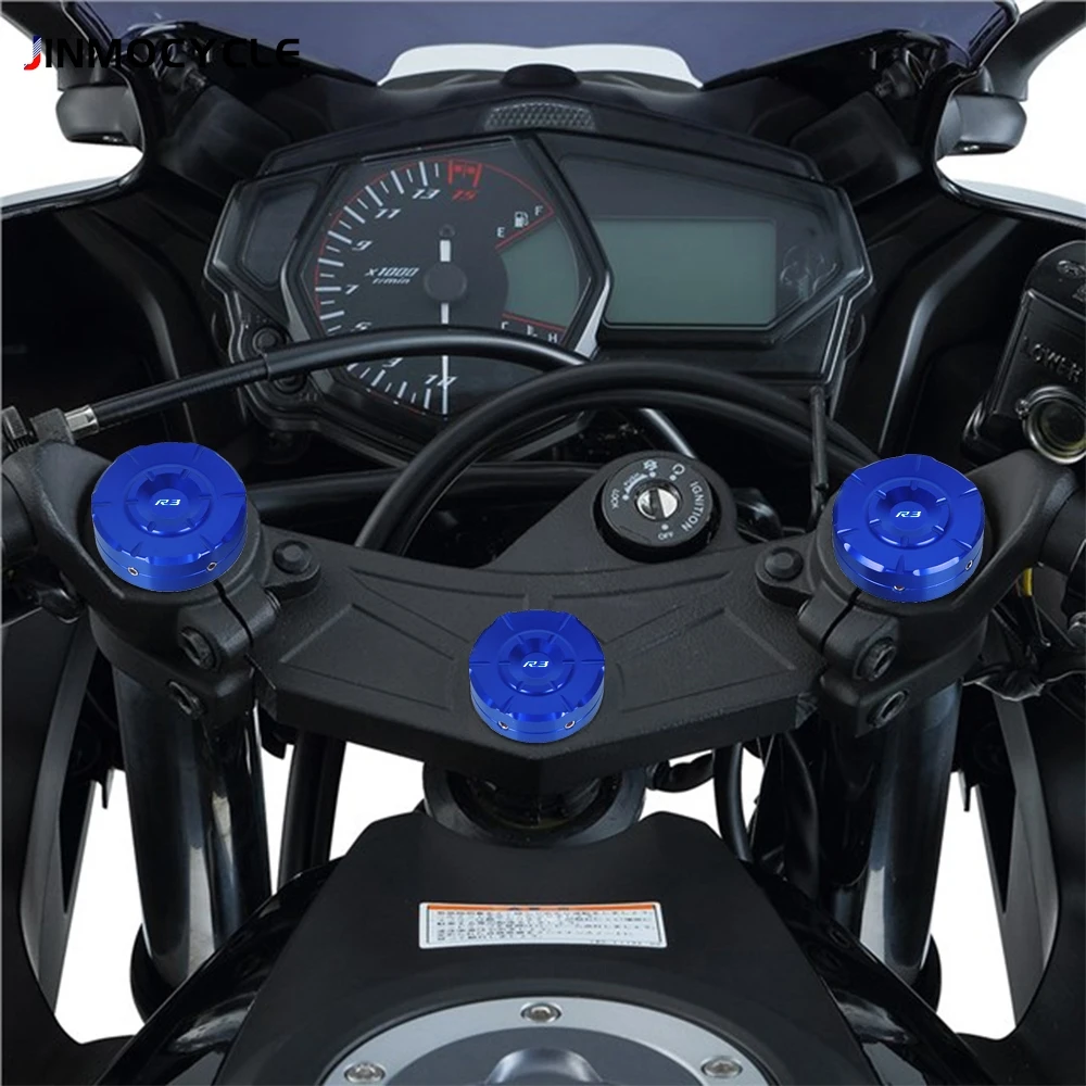 

Front Fork Suspension Top Cover Cap For YAMAHA YZFR3 YZFR25 MT25 MT03 YZF R3/R25 MT 03/25 YZF-R25 2015 - 2024 Front Fork Cover