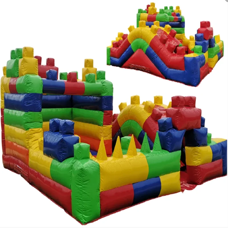 Inflatable indoor outdoor playpark - (Red, Yellow, Green, Blue)