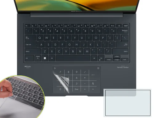 Mate para ASUS Zenbook 14 OLED 2024 UM3406 UM3406HA UM3406H UM 3406 HA Touch Pad película protectora pegatina protectora