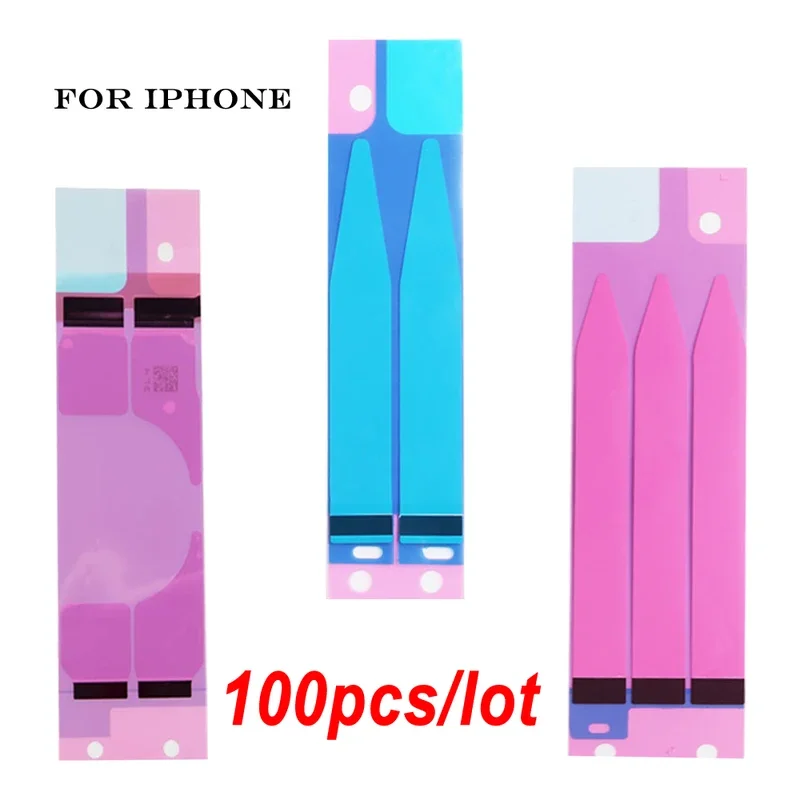 100 pcs/lot battery adhesive sticker for iPhone 5s 5C se 6s 7 8 plus 11 pro Max battery glue double pull tape strip tab