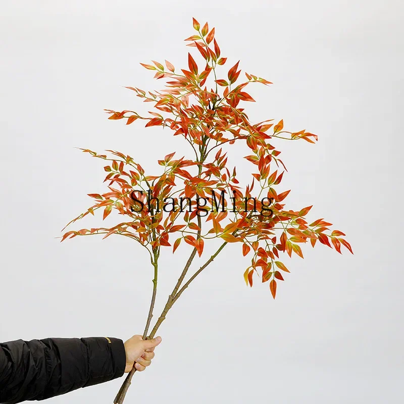 CL simulation green plant Nantian bamboo leaf fake branch project horticulture landscaping designer high-end