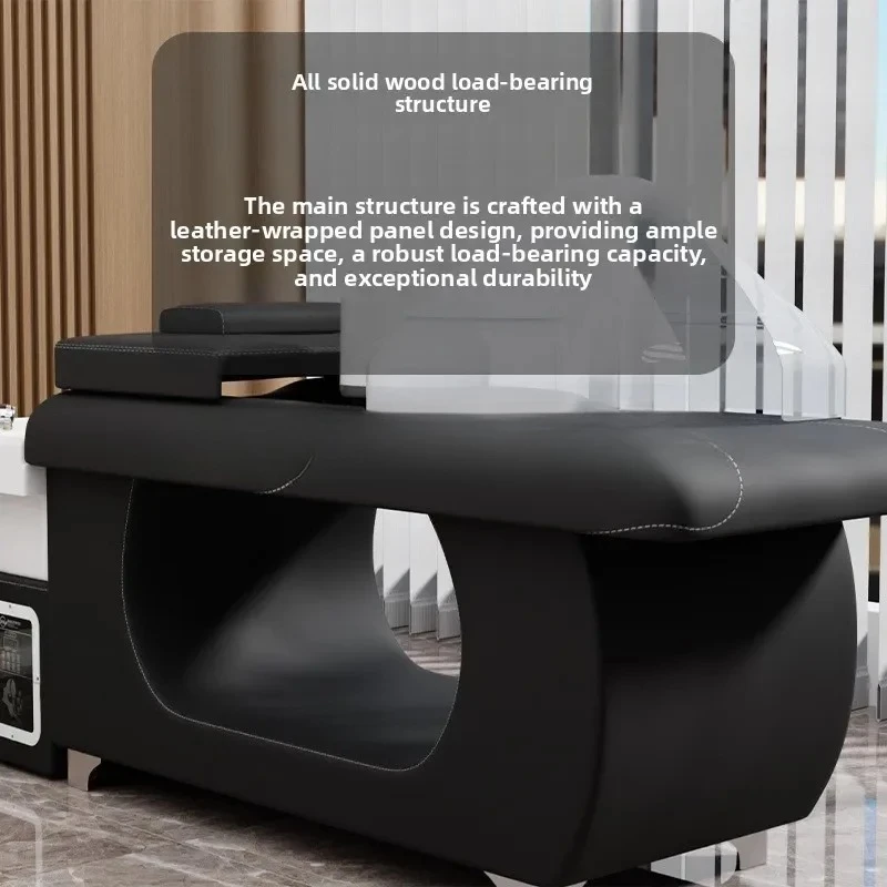 Z31- Thai Head Spa Shampoo Bed for Hair Salons, Fully Reclining Ceramic Bed for Hair Salons and Beauty Salons, Hair Washing Bed