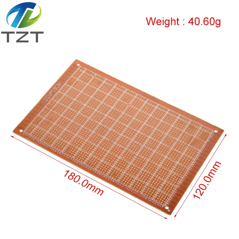 1pcs 12x18 cm 12*18cm Single Side Prototype 2.54mm PCB Breadboard Universal Experimental Bakelite Copper Plate Circuirt Board