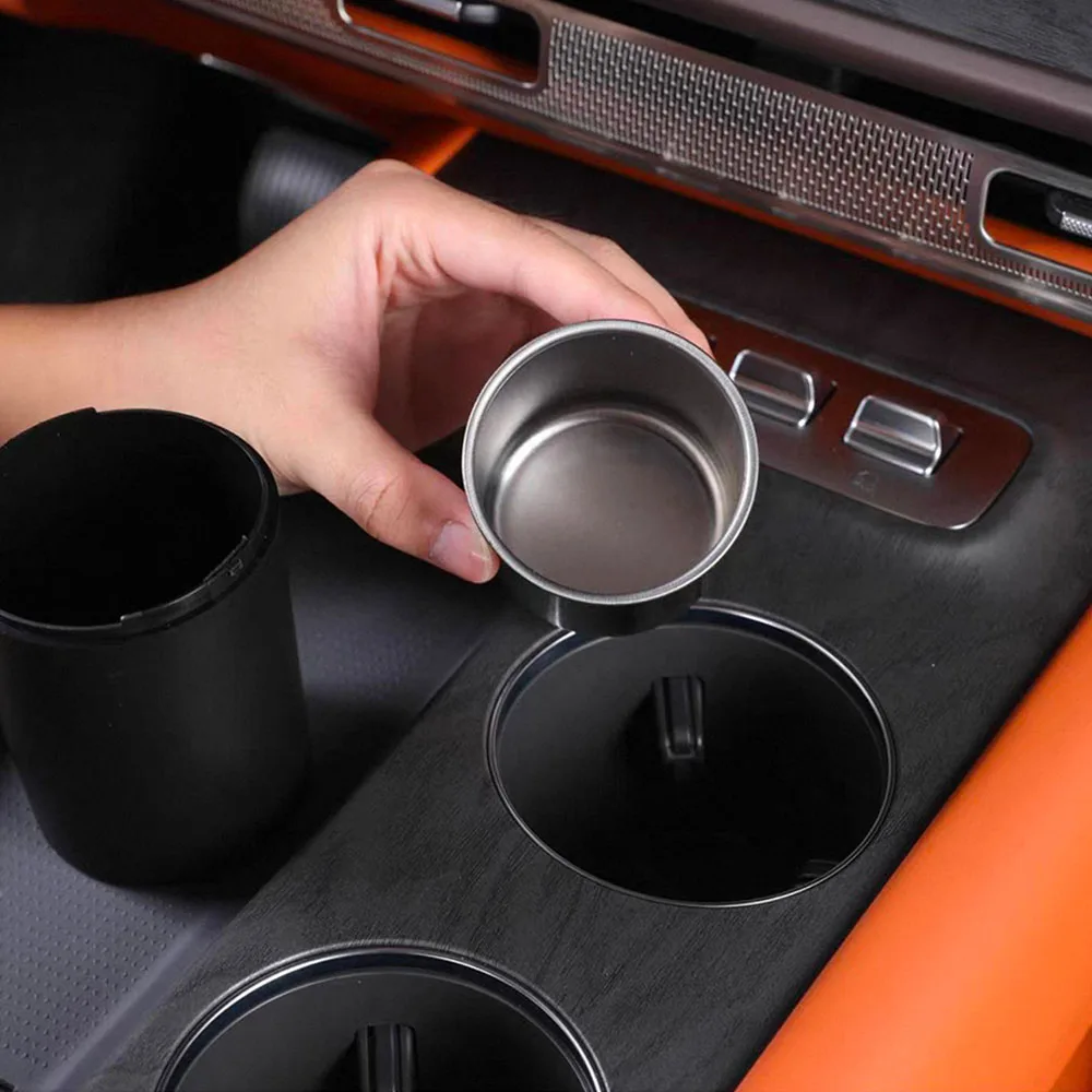 For GWM Haval H10 2026 Car Ashtray With LED Light One‑Touch Open Metal Liner Leak‑Proof Fly Ash Prevention