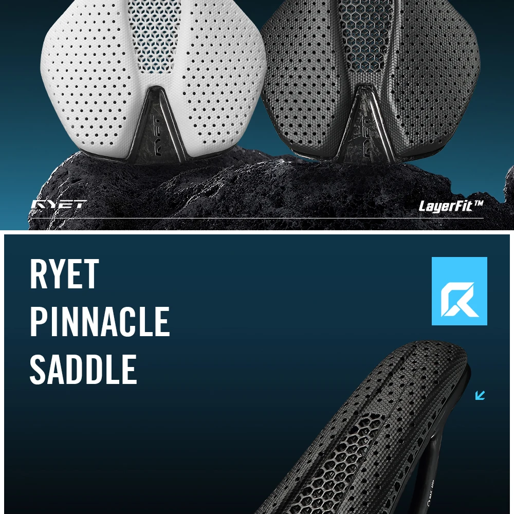 2026 RYET Fahrradsattel 3D-Gedruckter Radsitz-Polster 7x9mm Carbon Rennrad Mountainbike Gravel MTB Sattel Fahrradteile – Detail 2
