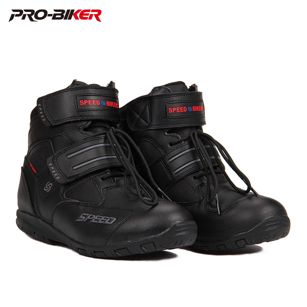 

Motorcycle Men Women Ankle Boots Motorbike Riding Protective Breathable Off-Road Moto Racing Shoes 3 Colour