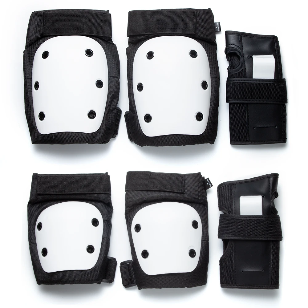 6 in 1 Adult/Child Knee Pads Elbow Pads Wrist Guards Protective Gear Set for Skateboarding Inline Roller Biking Roller Skating image 3