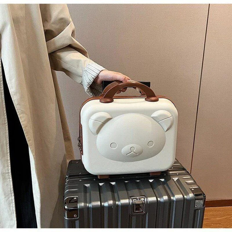 Portable Hand-Luggage Cartoon Password Box Convenient  Storage Makeup Bag for Women Travel Organizer BEAUTISKY Model 90547