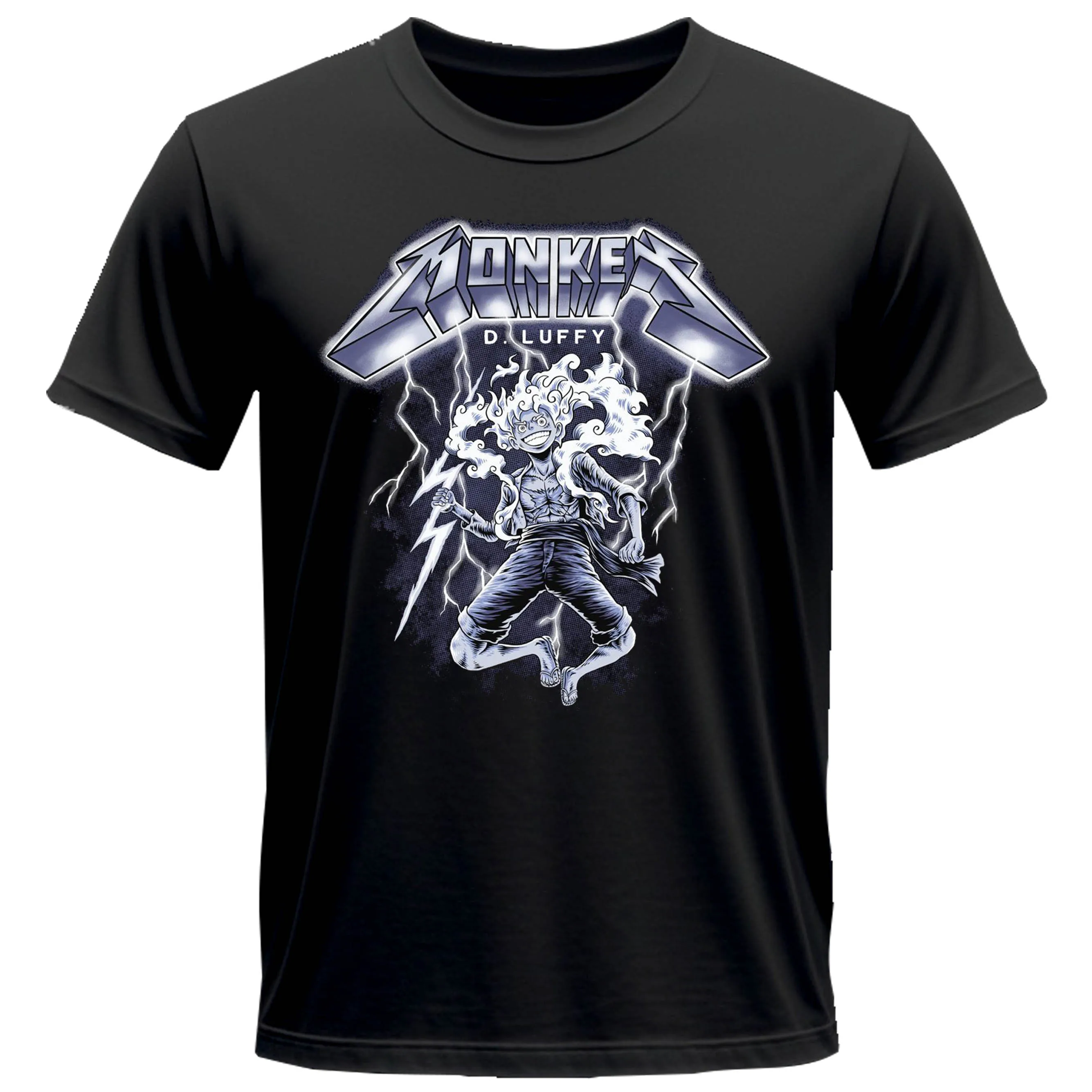 

Japanese anime T-shirt printed Lu ffy graphic cotton T-shirt men's fashion men's and women's round neck short sleeves
