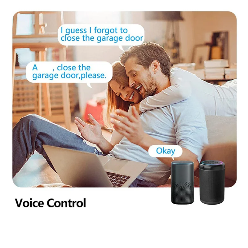 

B04B-2X Tuya WIFI Smart Garage Door Opener Controller APP Voice Control Intelligent Switch (UK)