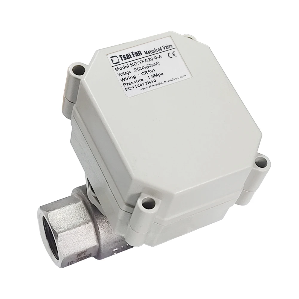 DC12V/24V Stainless Steel 1/2\'\' Motorized Ball Valve With Manual Override And Indicator 2 Way DN15 Electric Crane