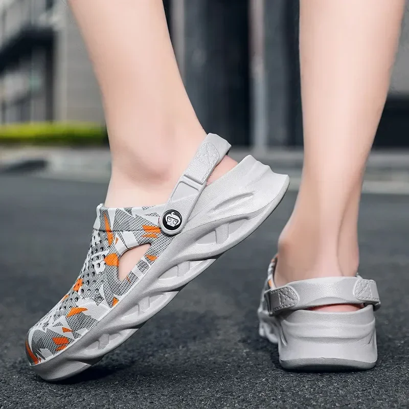 

Сандалии на плоской подошве, мужская обувь, тапочки из ЭВА, садовые сандалии на платформе, мужские летние сандалии, новые мужские кроссовки, уличные шлепанцы, домашние сабо