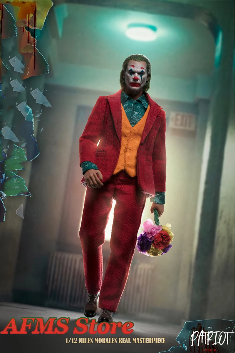 The Patriot Studio 1/12 Scale Collectible Figure Clown Arthur Fleck DC Manga villain Joker 6 Inches Men Soldier Action Figure