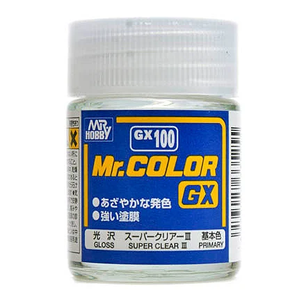 Mr.Hobby GX1-GX6 Model paint Oil paint Nitro paint Glossy series Suitable for model spraying and coloring 18ml