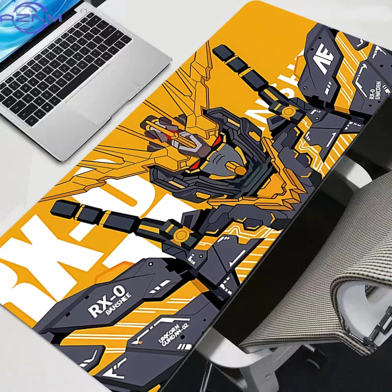 Mouse Pad Mobile Suit Gundam Anime Carpe Large PC Gamer Computer Mausepad Varmilo Keyboard Gaming Accessories Desk Mat