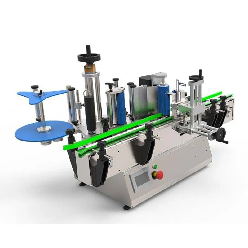 Tabletop Automatic Self Adhesive Sticker Labeling Machine For Round Bottles And Jars