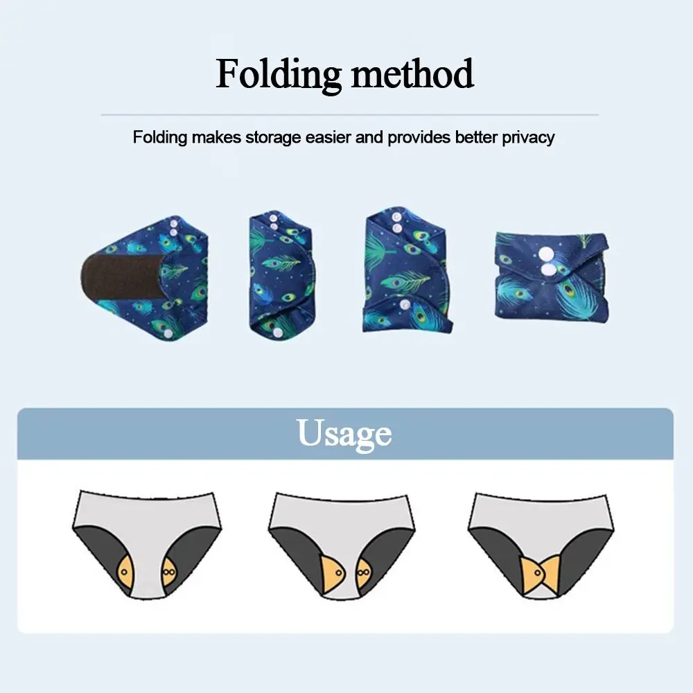 

Reusable Monthly Absorbent Menstrual Female Hygiene Elderly Prevent Urine Leakage Washable Panties Ecological Cloth Pads