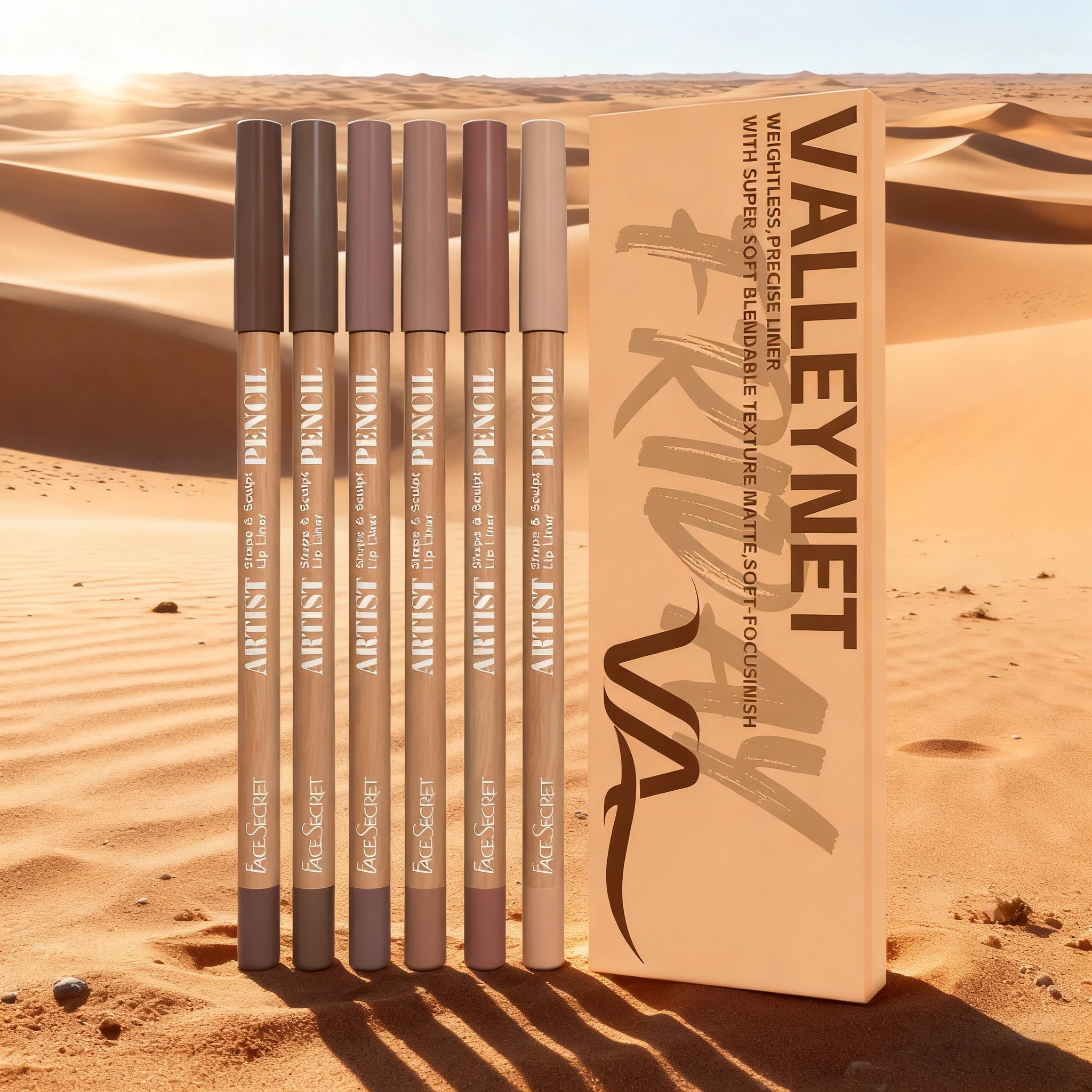 6 個のリップライナーセット超細木製リップライナーセット - ベルベットのようなシルキーな防水マット長持ちする 18 色のリップメイクアップ