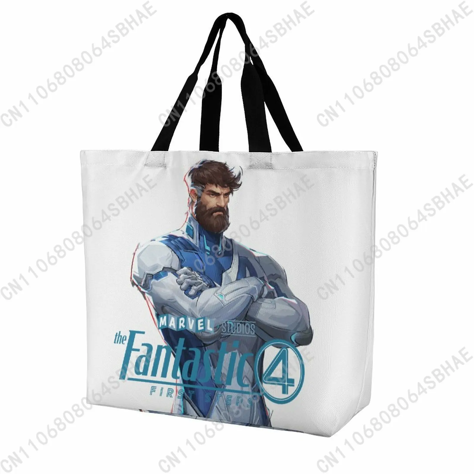 

Сумка-тоут Marvel Mister Fantastic большой вместимости, женская сумка для покупок, многоразовая сумка для продуктов, подарок на каждый день, индивидуальный дизайн для косплея