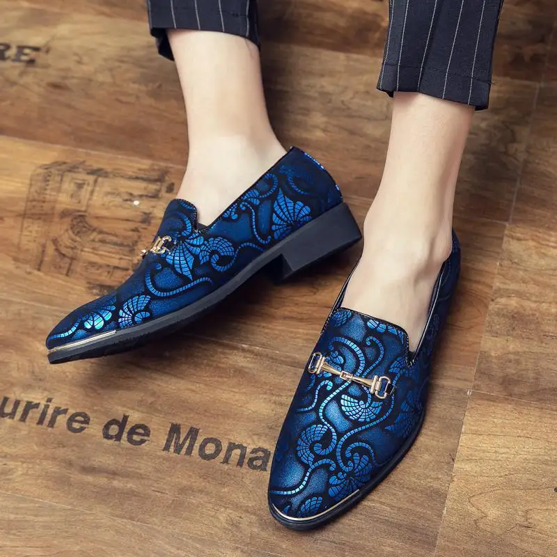 Italian Leather Shoes Men Dress Loafers Brand Business Formal Shoe Slip on Mocassins Barber Wedding Party Shoe Sapato Social