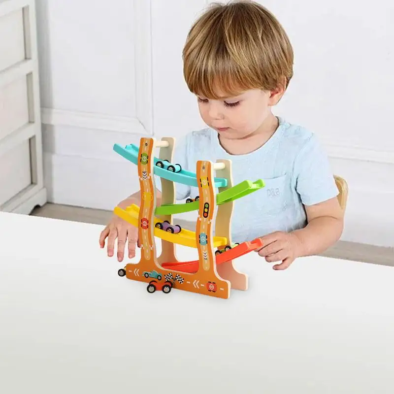 Children Race Track Toy Ramp Racer Set Race Track Car Gliding Car Toy Motor Skills Race Tracks For Kids Develop Cognitive Skills