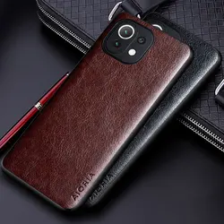 Luxury PU leather Case for Xiaomi Mi 11 Lite 5G NE 11 Pro Ultra with Business solid color design cover for xiaomi mi 11 lite 5g