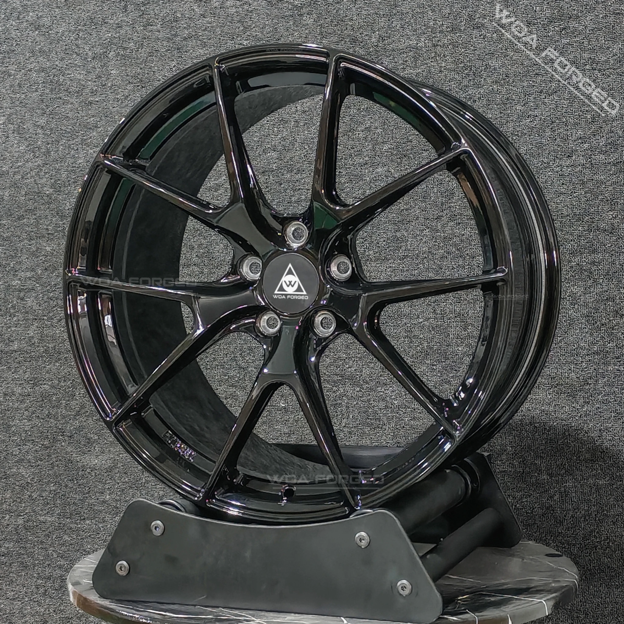 6061T6 كروم نحى VS5RS عجلات سيارة مقعرة مزورة 5x114.3 5x130 5x120 حافة تكلم سلك مصقول طبق عميق لسيارات BMW أودي تسلا N