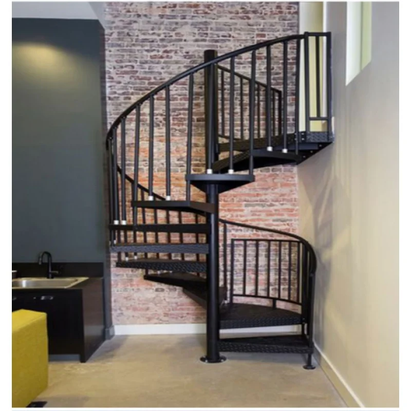 Custom.TAKA Real Stairs with solid wood Treads and Handrail Indoor Antique Staircase stairs