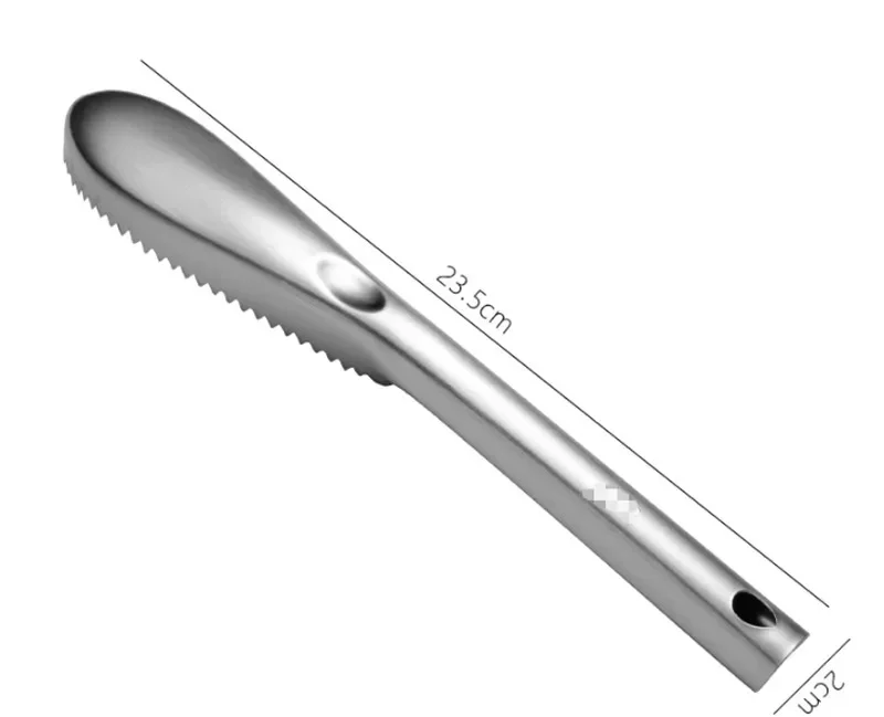 Fish Skin Brush Stainless Steel Scraping Fish Scale planing Graters Brush Fast Remove Cleaning Peeler Scaler Scraper
