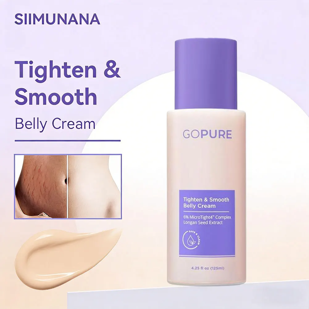 

Крем для тела Gopure Sculpt&Tone 125 мл с добавлением фактора против морщин для бережного ухода за линиями живота, вызванными послеродовыми или возрастными изменениями.