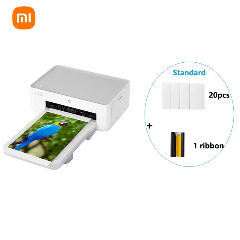 Original Xiaomi Mijia Photo Printer 1S HD Color Sublimation 3/6 Inch Smart APP Remote Wireless Printer