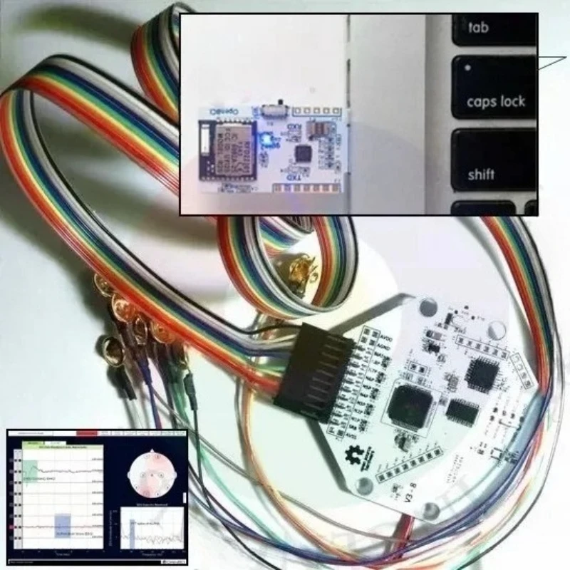 OpenBCI V3 Open Source Arduin EEG Brain Wave Module -8 or 16 Channels - Official Cable