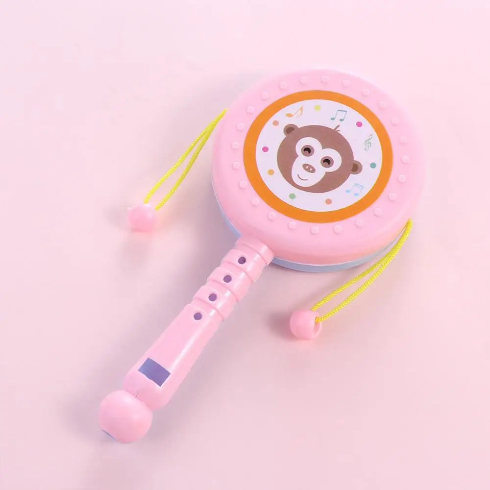 TingPerSCH-Hochet musical pour enfants, tambour musical, jouets musicaux, dessin animé, instruments de musique, cadeau de jour