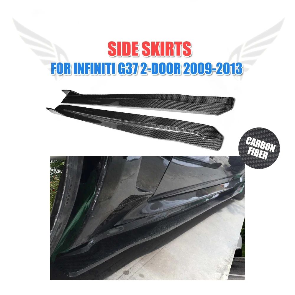

Auto side skirts car side body aprons Carbon Fiber for Infiniti G37 2-door 2009-2013 2PCS/Set Car Tuning Parts