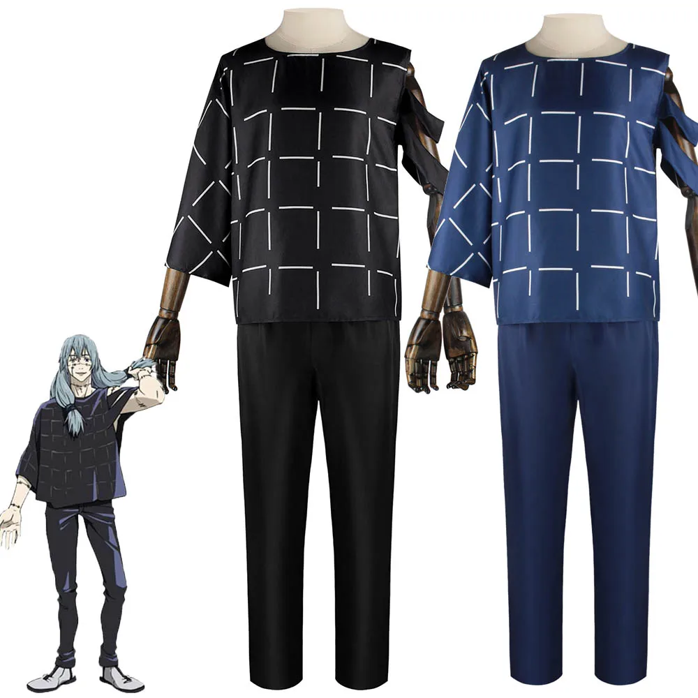 Anime Jujutsu Kaisen Mahito Cosplay Kostüm Für Männer Unregelmäßige Hemd Hosen Mahito Uniform Anzug Halloween Karneval Party Outfit