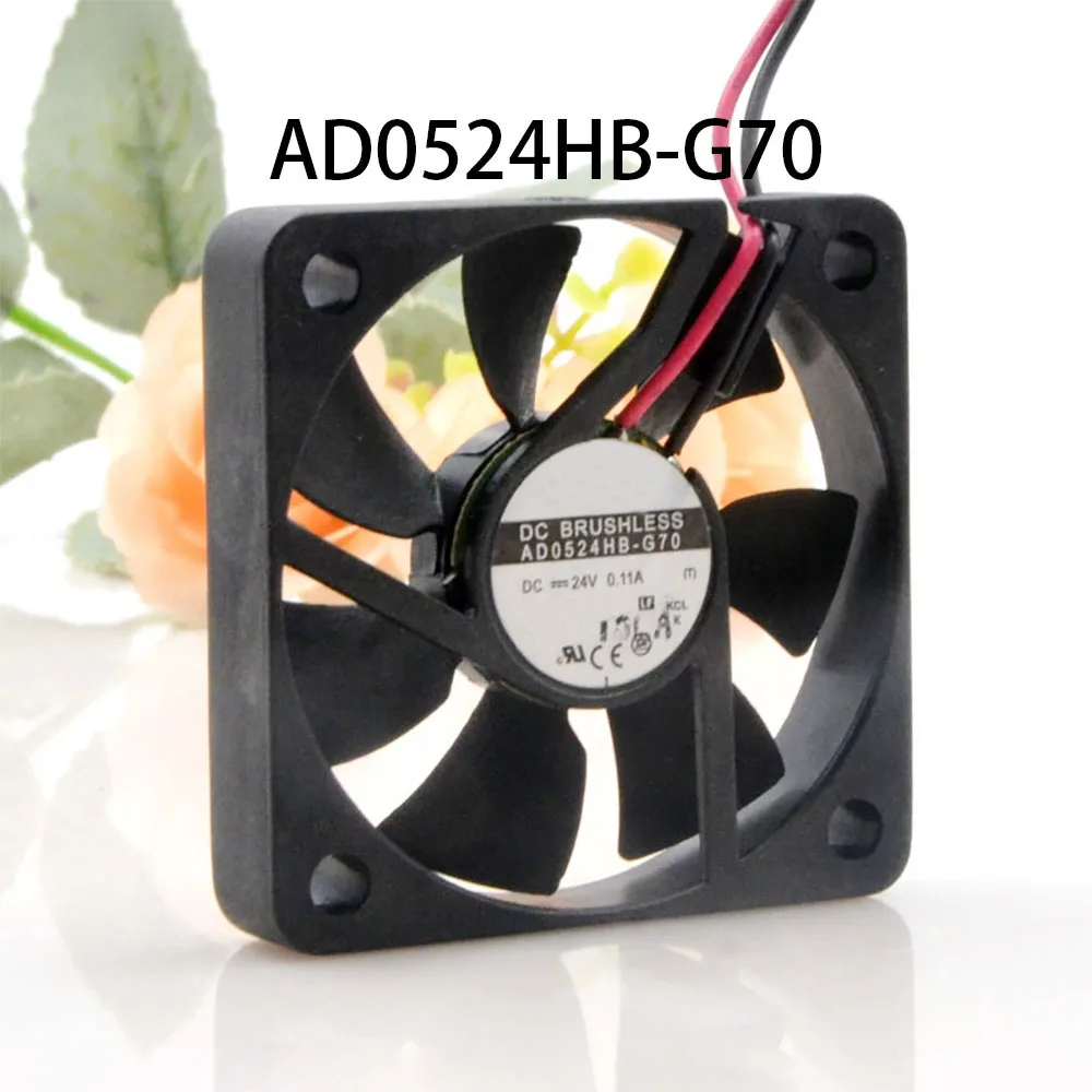 

Низкоэнергетический надежный охлаждающий вентилятор постоянного тока 24 В 0,11 А 50*50*10 мм 2-проводной AD0524HB-G70 Серверный драйвер