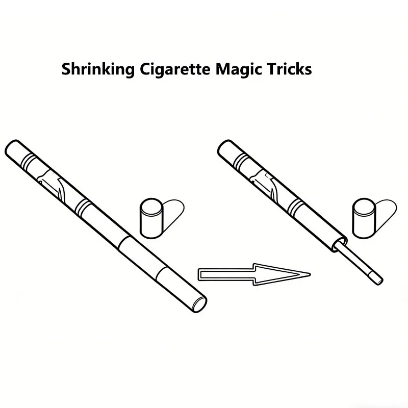 

Shrinking Cigarette Magic Tricks Vanishing Diminishing Cigarette Magia Magician Close Up Street Gimmick Props