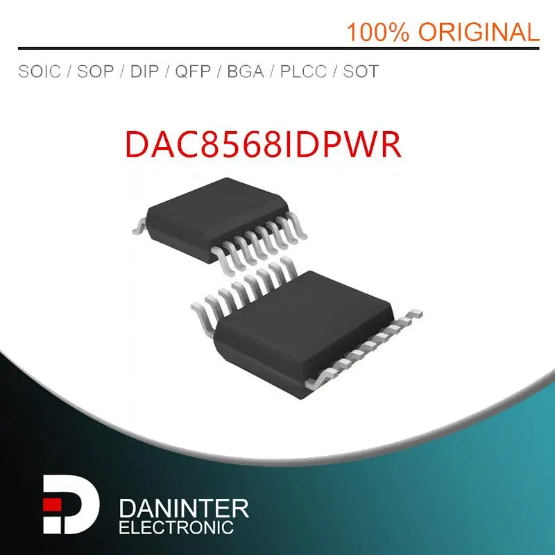 

DA8568D DAC8568IDPWR DA8568 DAC8568IAPWR DAC8568ICPWR TSSOP-16 5PCS/LOT