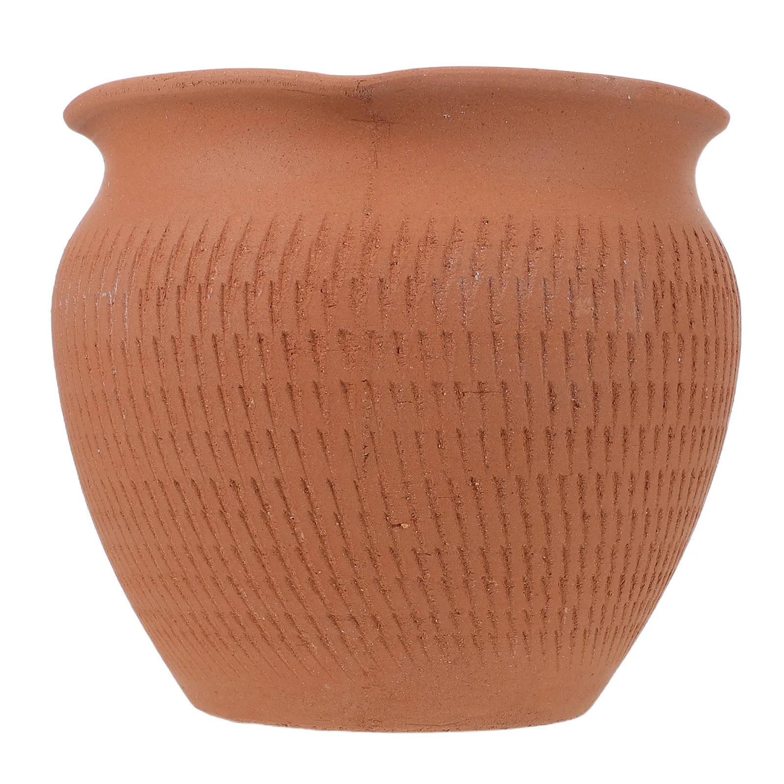 Compact Terracotta Garlic Keeper Farmhouse Style Vegetable Storage Bin Ventilated Holes Potatoes Onions Rustic Kitchen Organizer