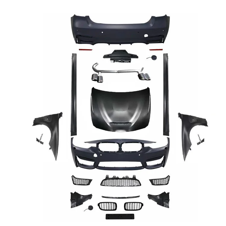 

Детали Flying WingAuto F30 F35, обновленные комплекты кузова в стиле M3, передние и задние бамперы, крылья, капот, комплект кузова для 3 серии 2013-2018