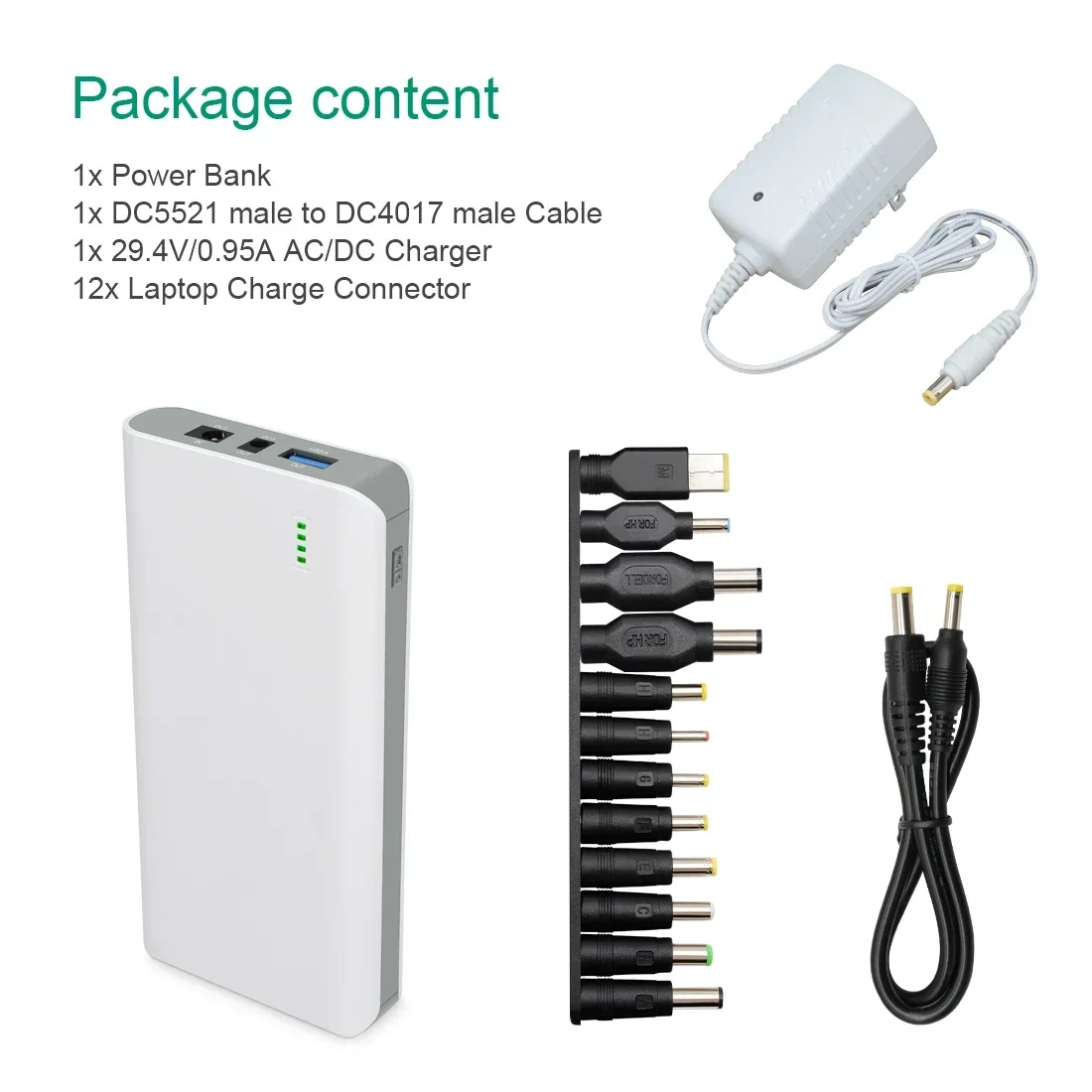 TalentCell DC 24/19/5V Output Lithium ion Battery Pack Rechargeable 17500mAh 64.75Wh Li-ion Power Bank