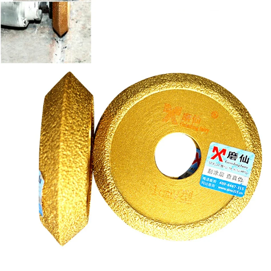 Mola a forma di V diamantata MX per brasatura mola diamantata a forma di V per disco da modellazione speciale in marmo e pietra di quarzo