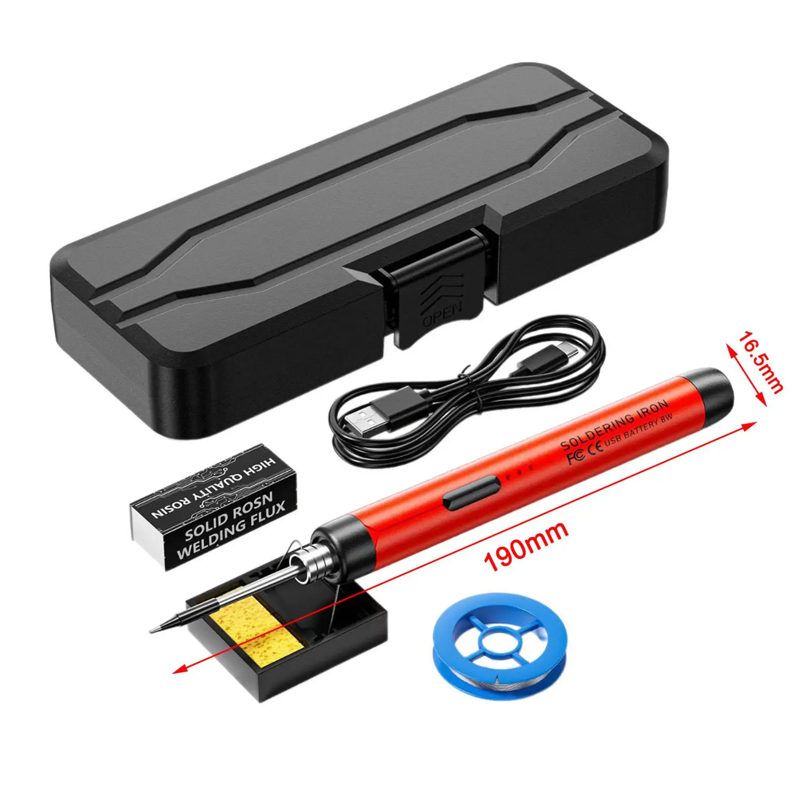 Electric Soldering Iron Storage Case USB Soldering Iron Welding Tools for