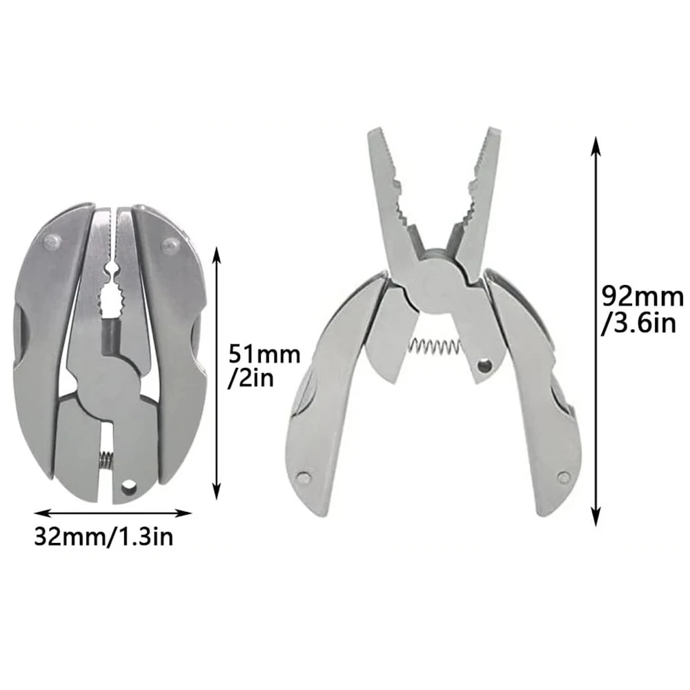 Portable Stainless Steel Multi-Tool Pliers Screwdriver Keychain Travel Kits Perfect For Outdoor Use
