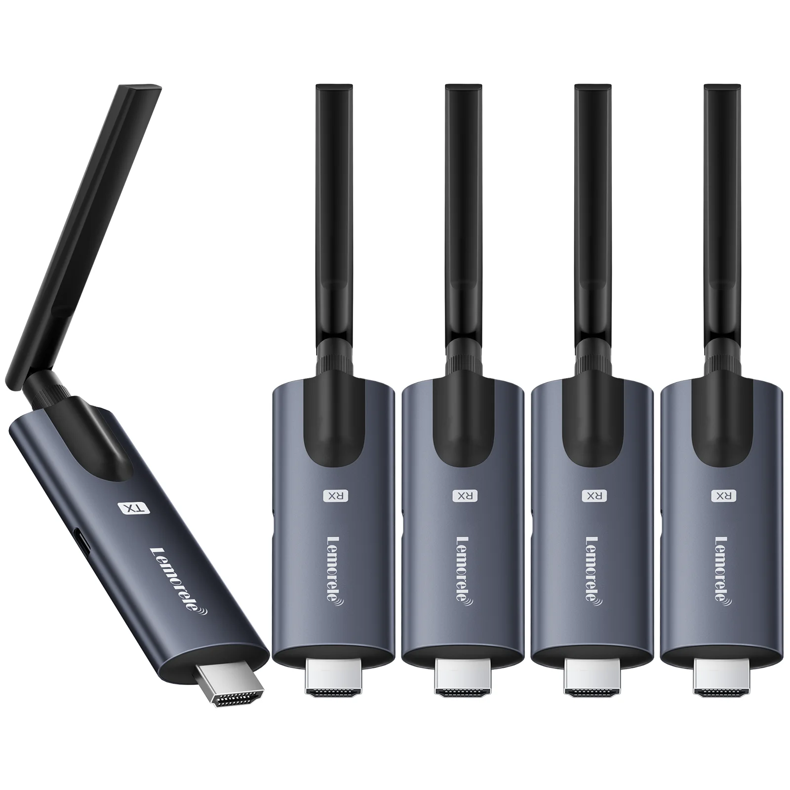 Lemorele-ワイヤレスHDMI送信機および受信機,5g,200m,Bluetooth会議
