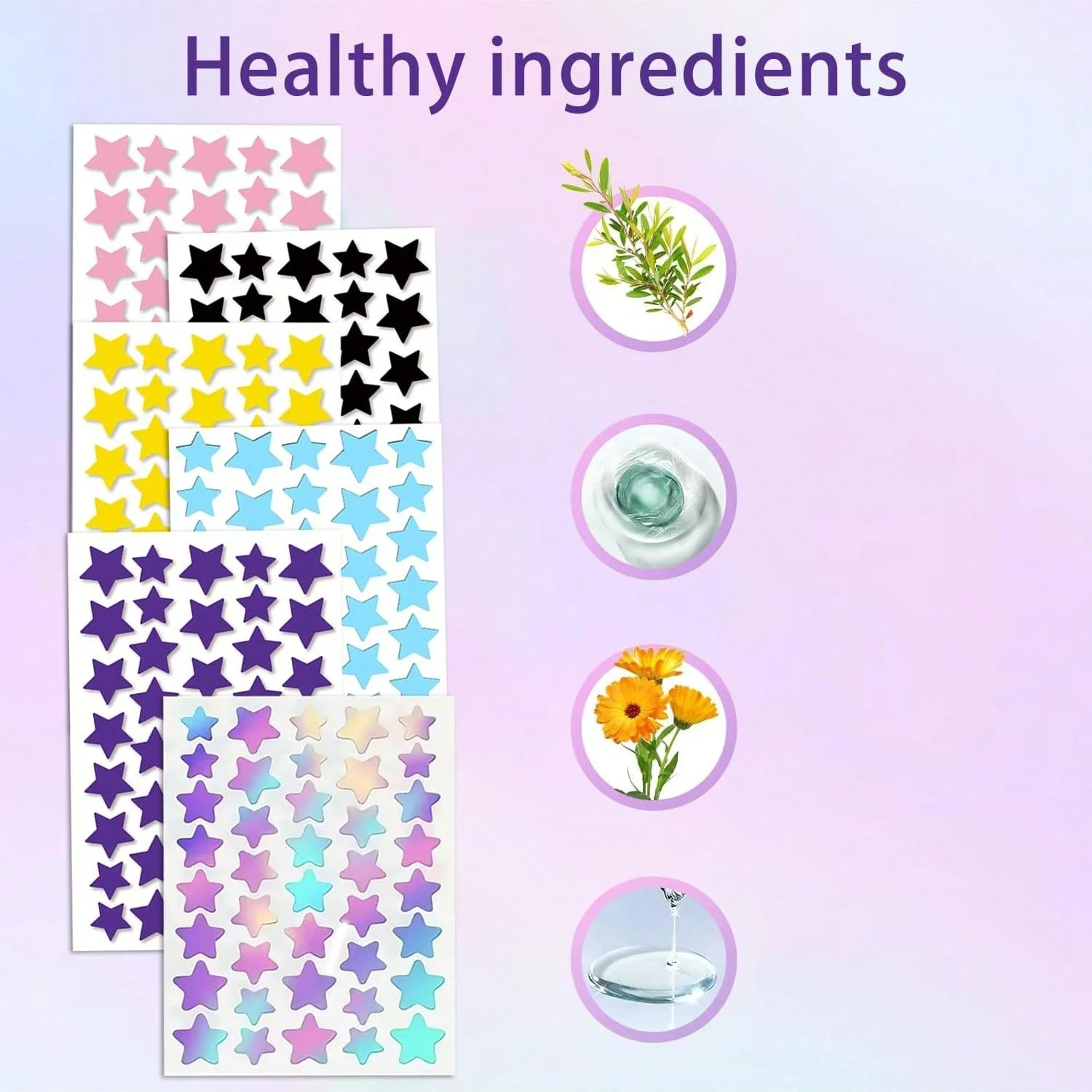 Hurtowe plastry na pryszcze Star Acne, 240 sztuk, kolorowe, cienkie, oddychające, kompatybilne z makijażem, zakrywające niedoskonałości.